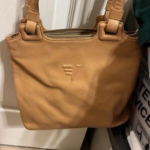 Vintage Vicosta Beige Cream Tan Shoulder Bag EUC